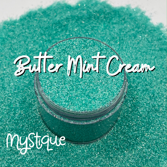Butter Mint Cream | Fine Semi-Holographic Glitter