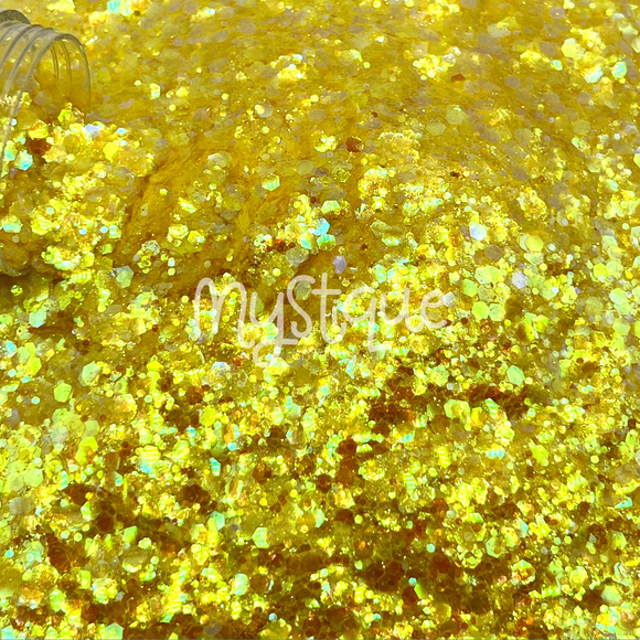HELLO YELLOW Yellow Chunky Glitter Mix Opal Glitter Chunky Glitter