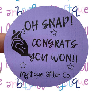 Congrats You Won! Sticker