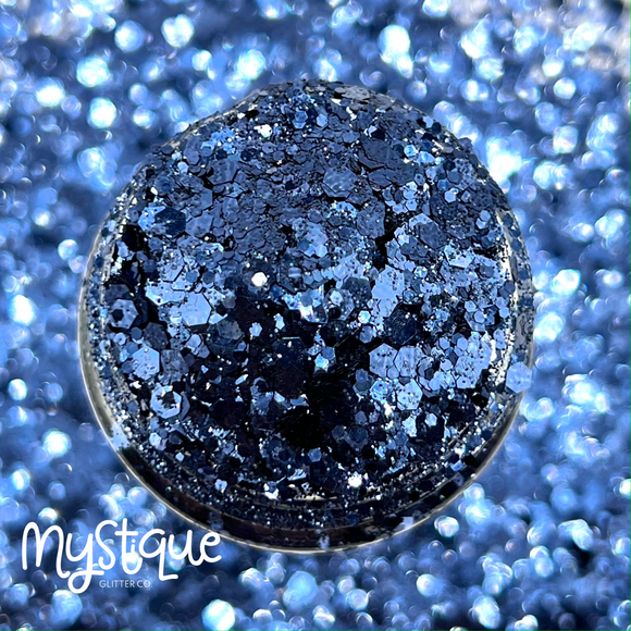 Midnight Dreams | Chunky Mix Metallic Blue Glitter