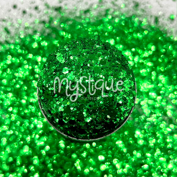Cat's Eye - Glitter - Green Glitter - Ivy Green Glitter – 80's Girl Glitter